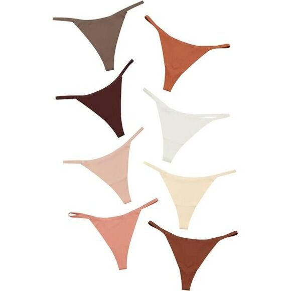 Seamless G String Thongs for Women No Show Low Rise Stretch Workout Underwear - Picture 6 of 6